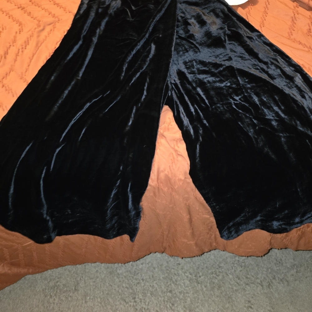 Pt01 Midnight Velvet Wide Leg Pants - Picture 2 of 3